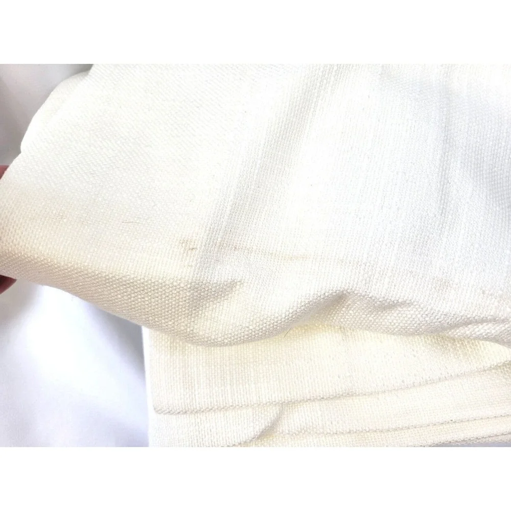 Restoration Hardware Italian‎ Textured Weave Drapery Panel Natural ivory 50x84
